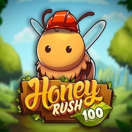 Honey Rush 100 online game logo by Play'n GO on casino-fgfox.com