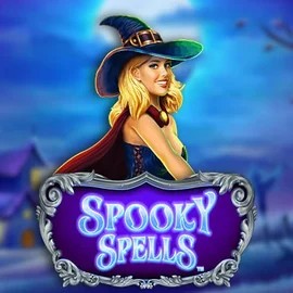 Spooky Spells slot logo by Novomatic at Fgfox Casino