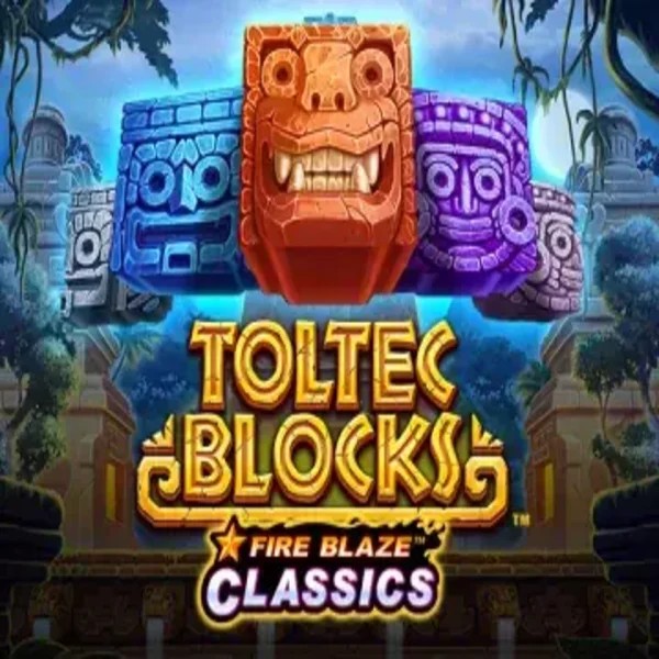 Official Slots logo: Fire Blaze: Toltec Blocks by Rarestone Gaming at Fgfox Casino